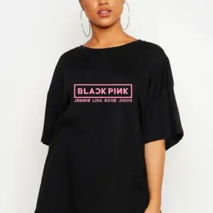 Black Pink Oversize Tişört