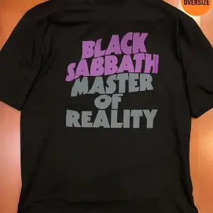 Black Sabbath Master Of Reality Baskılı Oversize Siyah