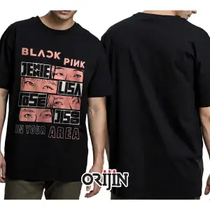 Blackpink In Your Area Jenie Lisa Rose Jisoo Baskılı Unisex Siyah