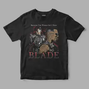 Blade Retro Baskılı Tişört
