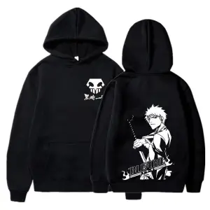 Bleach Anime Unisex Kapşonlu 13990 Siyah