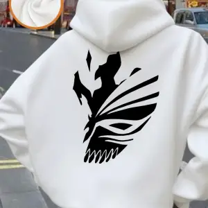 Bleach Ichigo Kırmızı Maske Baskılı Kapüşonlu Üstler Bayanlar Kışlık Polar Sıcak Sweatshirt G