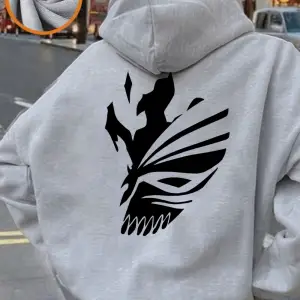 Bleach Ichigo Kırmızı Maske Baskılı Kapüşonlu Üstler Bayanlar Kışlık Polar Sıcak Sweatshirt G