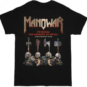 BLOOD COMMAND WORLD DOMINATION NEW BLACK T-SHIRT ÖN VE ARAKA BASKILI
