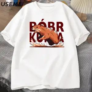 Bóbr Kurwa Gladyatör T Shirt Erkekler Kadınlar için Romanın Zafer Grafik T-Shirt Bober Beave 2833