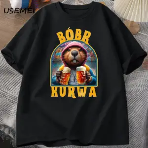 Bóbr Kurwa Gladyatör T Shirt Erkekler Kadınlar için Romanın Zafer Grafik T-Shirt Bober Beave 2833