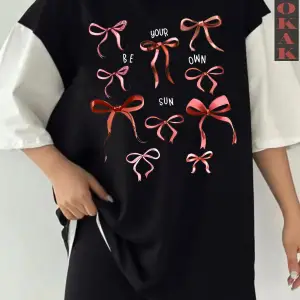 BOL FİYONKLU Siyah Oversize Çift Renk