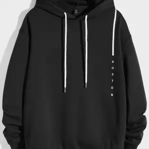 BOSTON Renkli Oversize Kapüşonlu Sweatshirt Beyaz