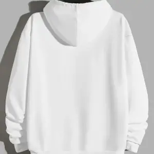 BOSTON Renkli Oversize Kapüşonlu Sweatshirt Beyaz