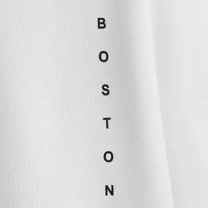 BOSTON Renkli Oversize Kapüşonlu Sweatshirt Beyaz
