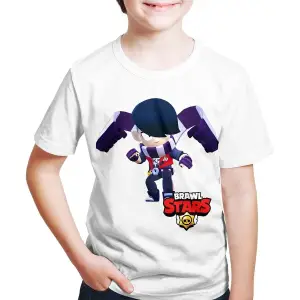 Brawl Stars - Edgar - Dijital Baskılı Beyaz Unisex T-shirt E-01