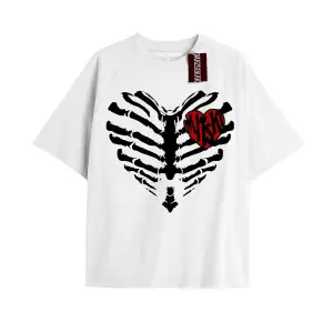 Brook Baskılı Oversize Kalıp Unisex T-shirt