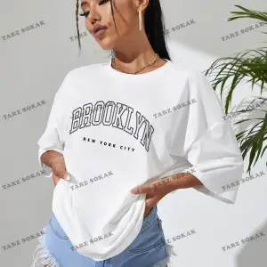 Brook Baskılı Oversize Kalıp Unisex T-shirt