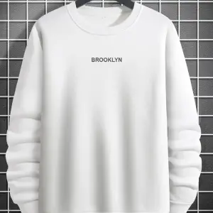 Brooklyn Baskılı 3 Oversize Beyaz