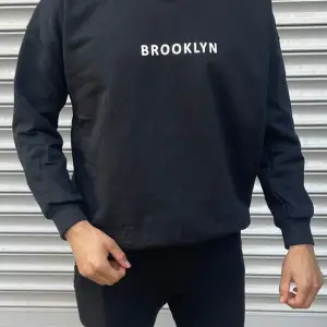 Brooklyn Baskılı 3 Oversize Siyah