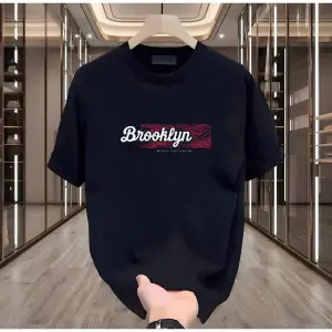 Brooklyn Baskılı Beyaz