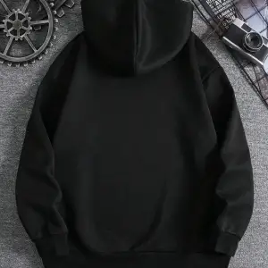 Brooklyn Baskılı Üç İplik Ünisex Oversize Kapüşonlu Sweatshirt Beyaz