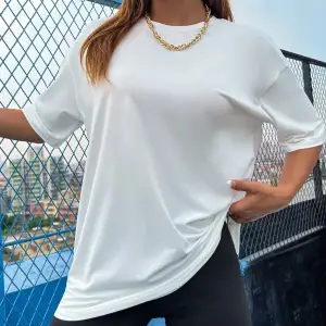 Brooklyn Slogan Baskılı Gazete Desenli Oversize