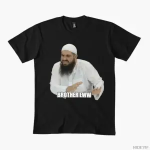 Brother eww Erkek Kadın Tişörtü %100 Pamuklu Tişörtler Kısa Kollu Üstler 1215-2