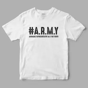 Bts ARMY Yazı Baskılı Tişört