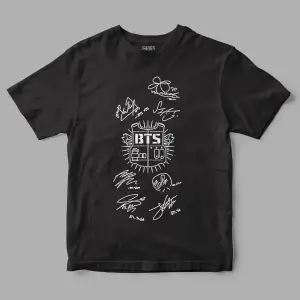 Bts Çelik Yelek Baskılı Tişört