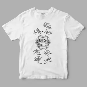 Bts Çelik Yelek Baskılı Tişört