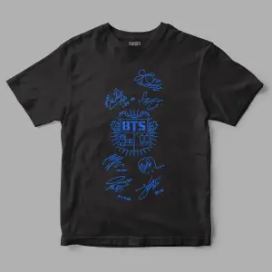 Bts Çelik Yelek Baskılı Tişört