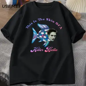 Bu Bir Katil Bellanın Derisi T Shirt Erkekler Komik Film Meme T-Shirt Alacakaranlık Gökkuşağ 2872