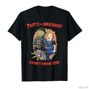 Bu Komşum Seni Tanımıyorum Komik Alıntı Oyuncu Tişörtü Erkek Kadın %100 Pamuk Tişörtler Kısa