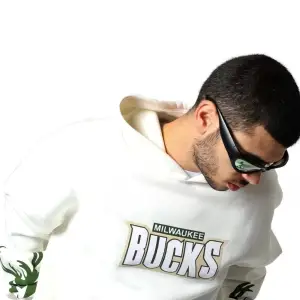 Bucks Sırt Baskılı Ekru Oversize Unisex