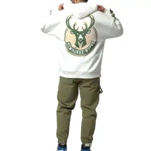 Bucks Sırt Baskılı Ekru Oversize Unisex