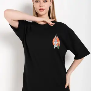 Bugs Bunny Baskılı Beyaz Oversize Tshırt