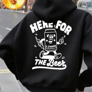 Burada Bira İçin Baskılı Kapüşonlu Üstler Bayanlar Kışlık Polar Sıcak Sweatshirtler Günlük Ce