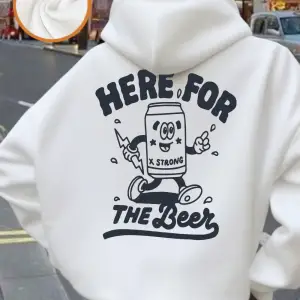 Burada Bira İçin Baskılı Kapüşonlu Üstler Bayanlar Kışlık Polar Sıcak Sweatshirtler Günlük Ce