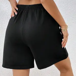 Butterfly Print Drawstring Waist Şort