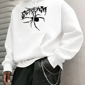 Büyük Siyah Bir Örümcek Kırmızı Örümcek Ağı Üzerinde Yatıyor Baskılı Erkek Bol Rahat Sokak Gi