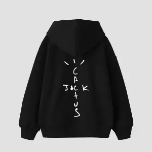 Cactus Jack Sırt Baskılı Oversize Unisex Beyaz