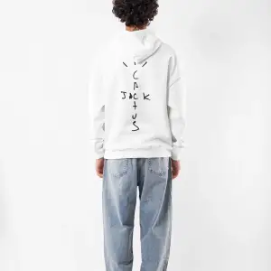 Cactus Jack Sırt Baskılı Oversize Unisex Beyaz