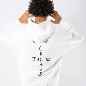 Cactus Jack Sırt Baskılı Oversize Unisex Beyaz