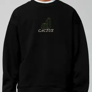 Cactus Oversize Siyah Sweatshirt Tarzsokak58