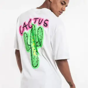 Cactus Oversize T-shirt Beyaz