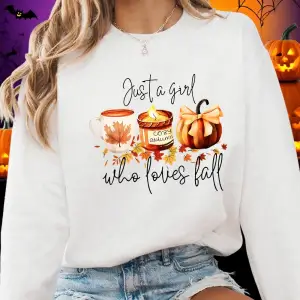 Cadılar bayramı Kazak Kadın Kız Sonbaharı Seven Kabak Baskılı Kapüşonlular Crewneck Gevşek Po