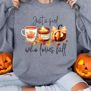 Cadılar bayramı Kazak Kadın Kız Sonbaharı Seven Kabak Baskılı Kapüşonlular Crewneck Gevşek Po