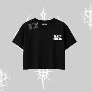 Cafe - Butik - Galeri vb işyerlerine  KADIN CROP T-shirt