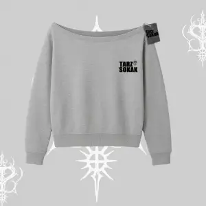 Cafe - Butik - Galeri vb işyerlerine  Kadın KAYIK YAKA Sweatshirt