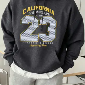 California Athletic Division Number 23 Baskılı Hoody Erkek Sokak Stili Yumuşak Sweatshirtler