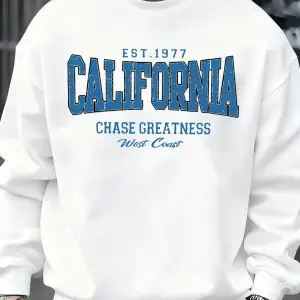 California Chasing Greatness Desen Erkekler Kazak Hip Hop Sokak Spor Giyim Moda Polar Kazak Y