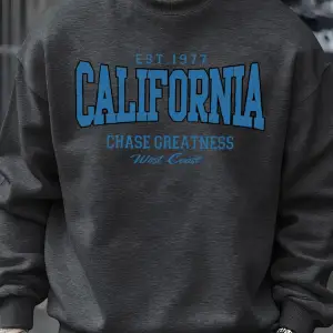 California Chasing Greatness Desen Erkekler Kazak Hip Hop Sokak Spor Giyim Moda Polar Kazak Y