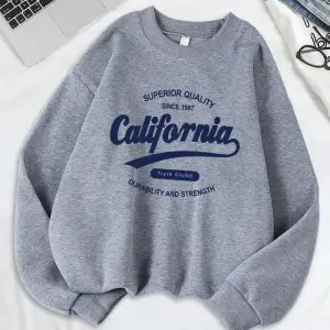California Dayanıklılık Ve Gücü Baskılar Kazak Kadın Polar Sıcak Temelleri Hoodie Crewneck Ge