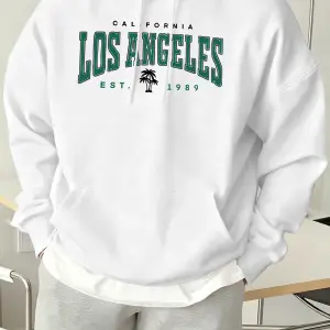 California Est 1989 Baskı Moda Kapüşonlu Üst Unisex Sonbahar Polar Giysiler Gevşek Cepli Tişö